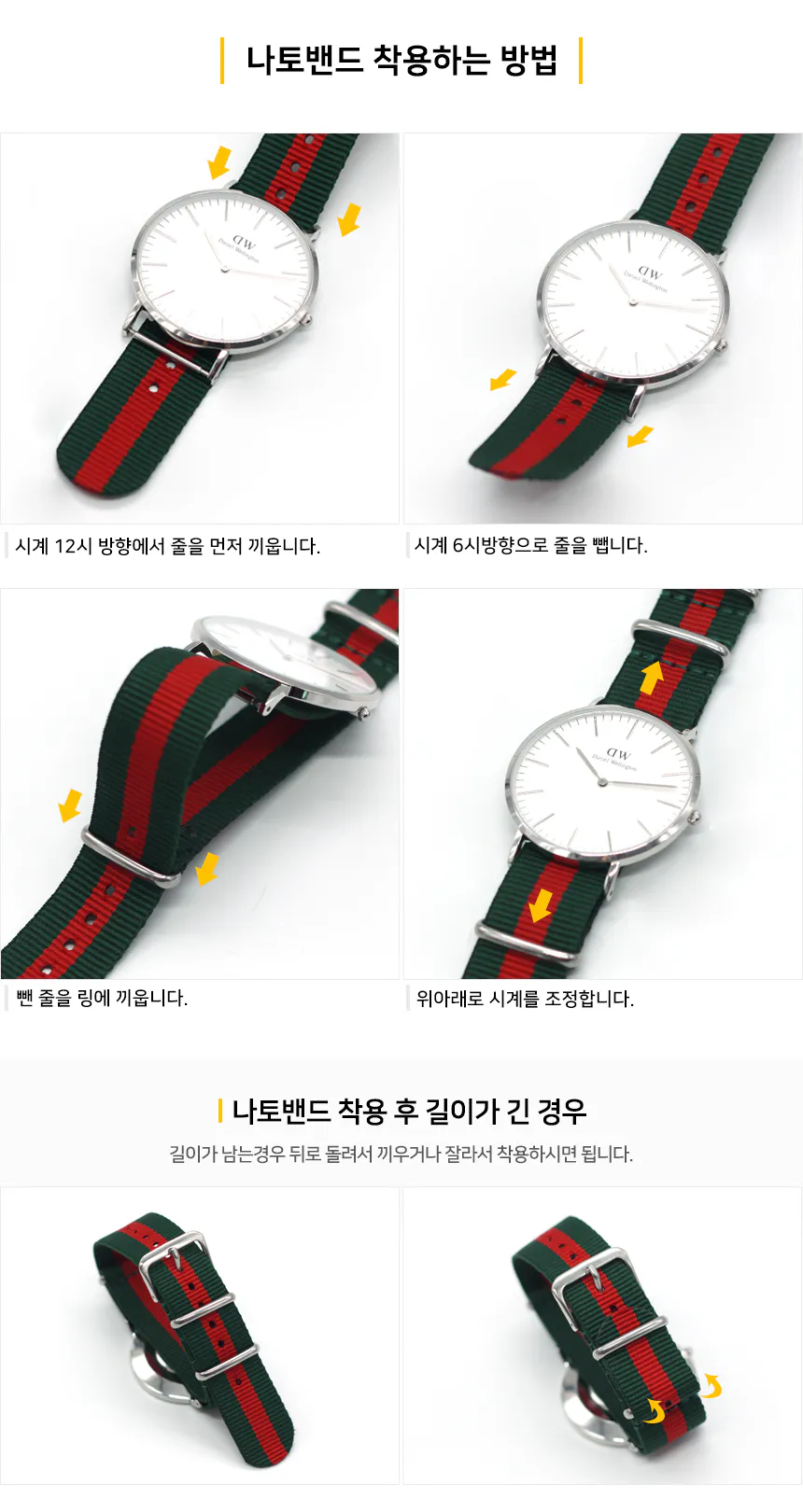 나토밴드착용방법