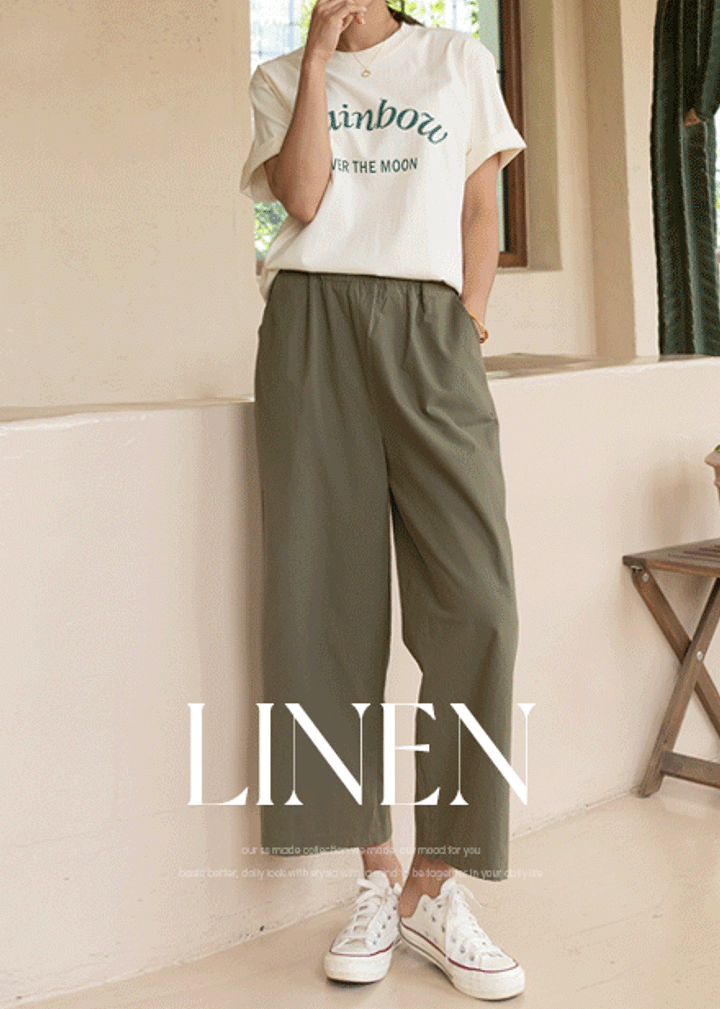 [MADE] 인생 데일리 린넨 밴딩 PT