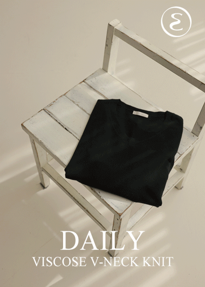 [MADE] 모덴 브이 비스코스 반팔 니트 T