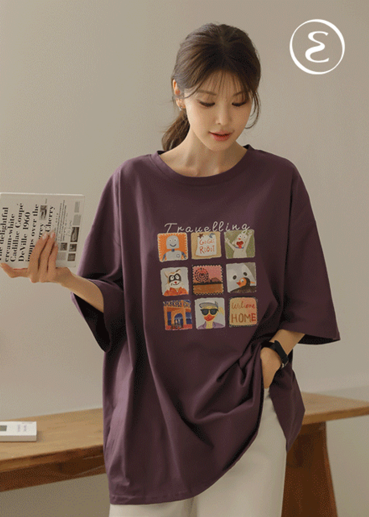 [MADE] 나러 프린팅 루즈핏 반팔 T