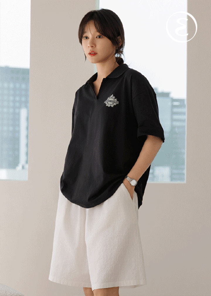 [MADE] 베토 데일리 반오픈 카라 반팔 T
